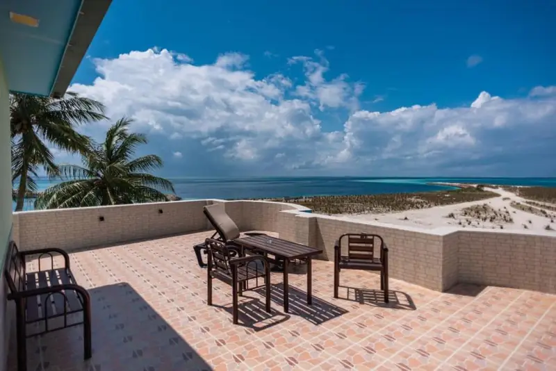 Sun terrace with ocean view